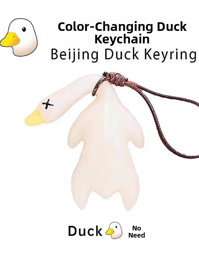Tech Keychain Accessories - Chaveiro de Pato Assado Reativo a