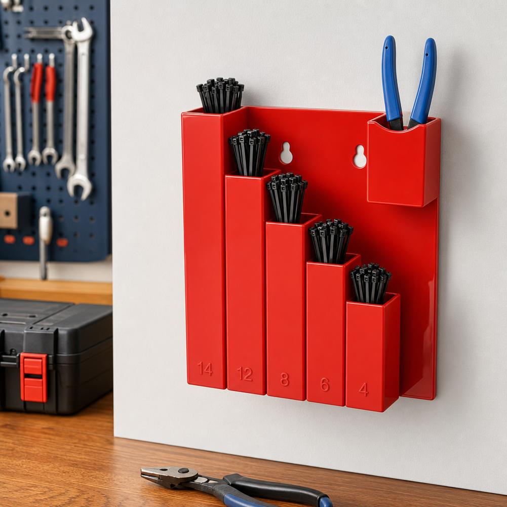 Tech Accessories Holder - Organizador de Abraçadeiras com 5 Compartimentos,