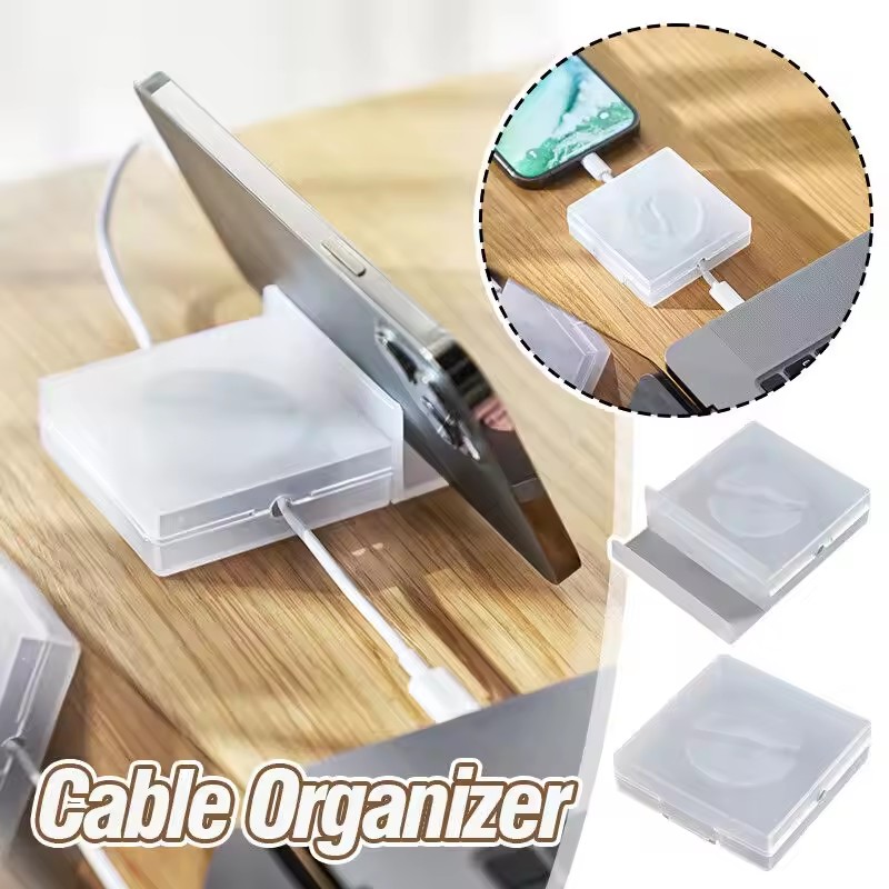 Travel Cable Organizer - Organizador de Cabos Transparente Portátil, Gerenciador