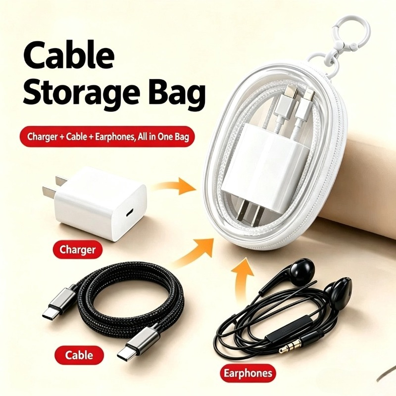 Bolsa de Armazenamento de Cabo - Travel Cable Organizer avaliação e preço