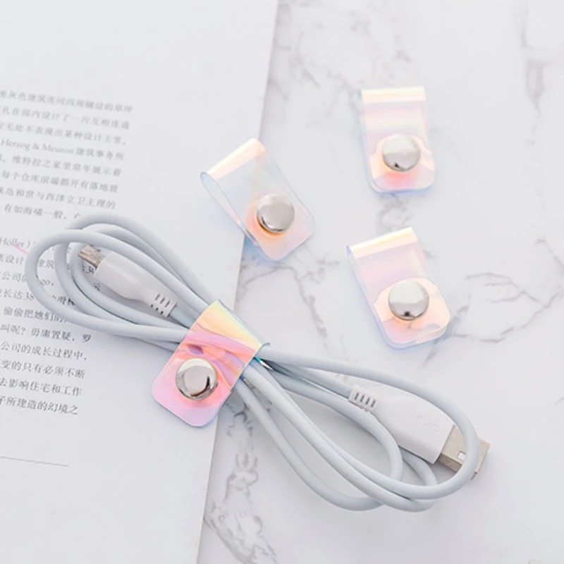 5 pçs ins laser pvc starp cabo - Travel Cable Organizer avaliação e preço