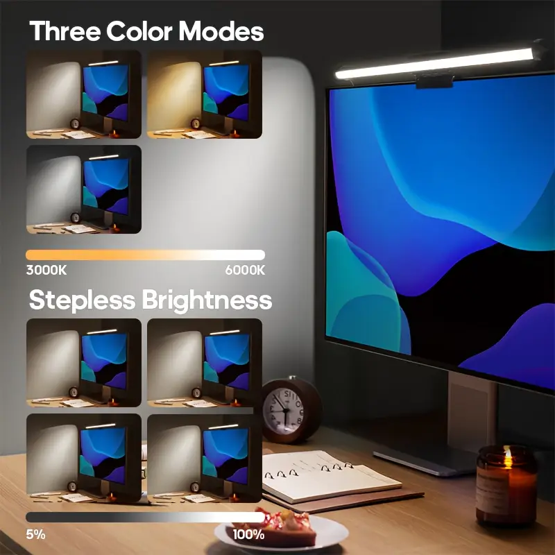 Luminária de Mesa LED USB, Luz - Monitor Light Bar avaliação e preço