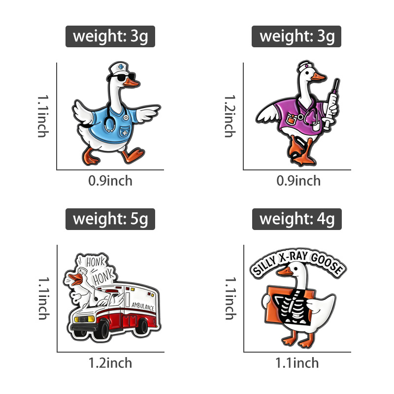 Bobo ganso ducktor esmalte pin - Xray Tech Accessories avaliação e preço