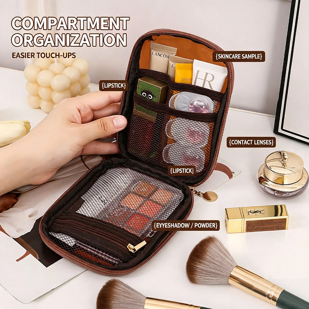 Bolsa de Maquiagem Transparent - Travel Cable Organizer avaliação e preço