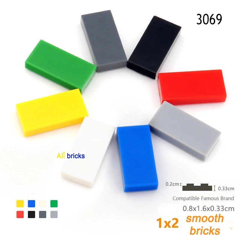 50 pçs/lote 1x2 telha blocos d - Tech House Accessories avaliação e preço